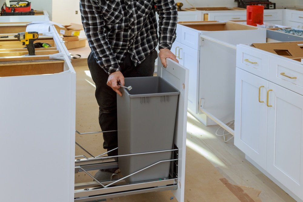 How to Fit a Kitchen Bin Inside a Cabinet