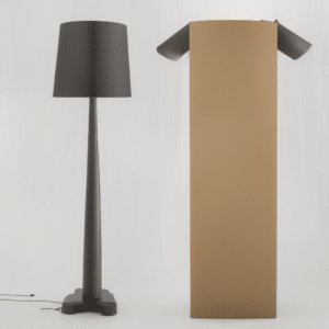 Floor lamp and moving box