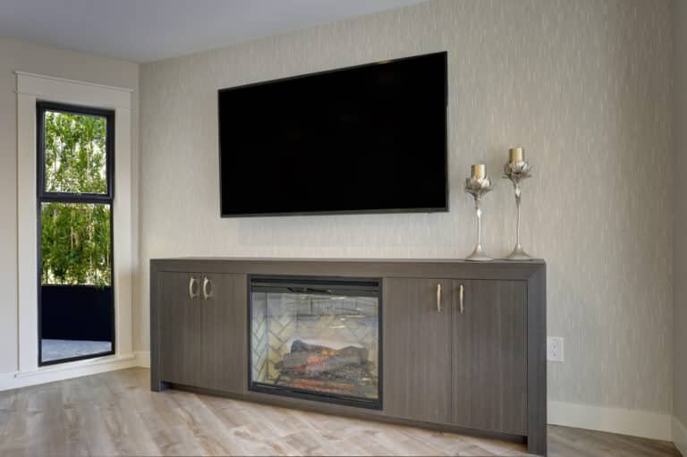 How Far Should an Electric Fireplace Be From the TV?