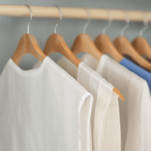Preparing clothes for drying