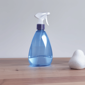 Spray bottle filled with white vinegar