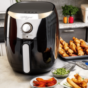 an air fryer and some veggies