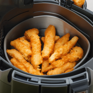 cooking chicken in an air fryer using less oil
