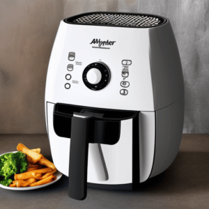 cooking using a white air fryer