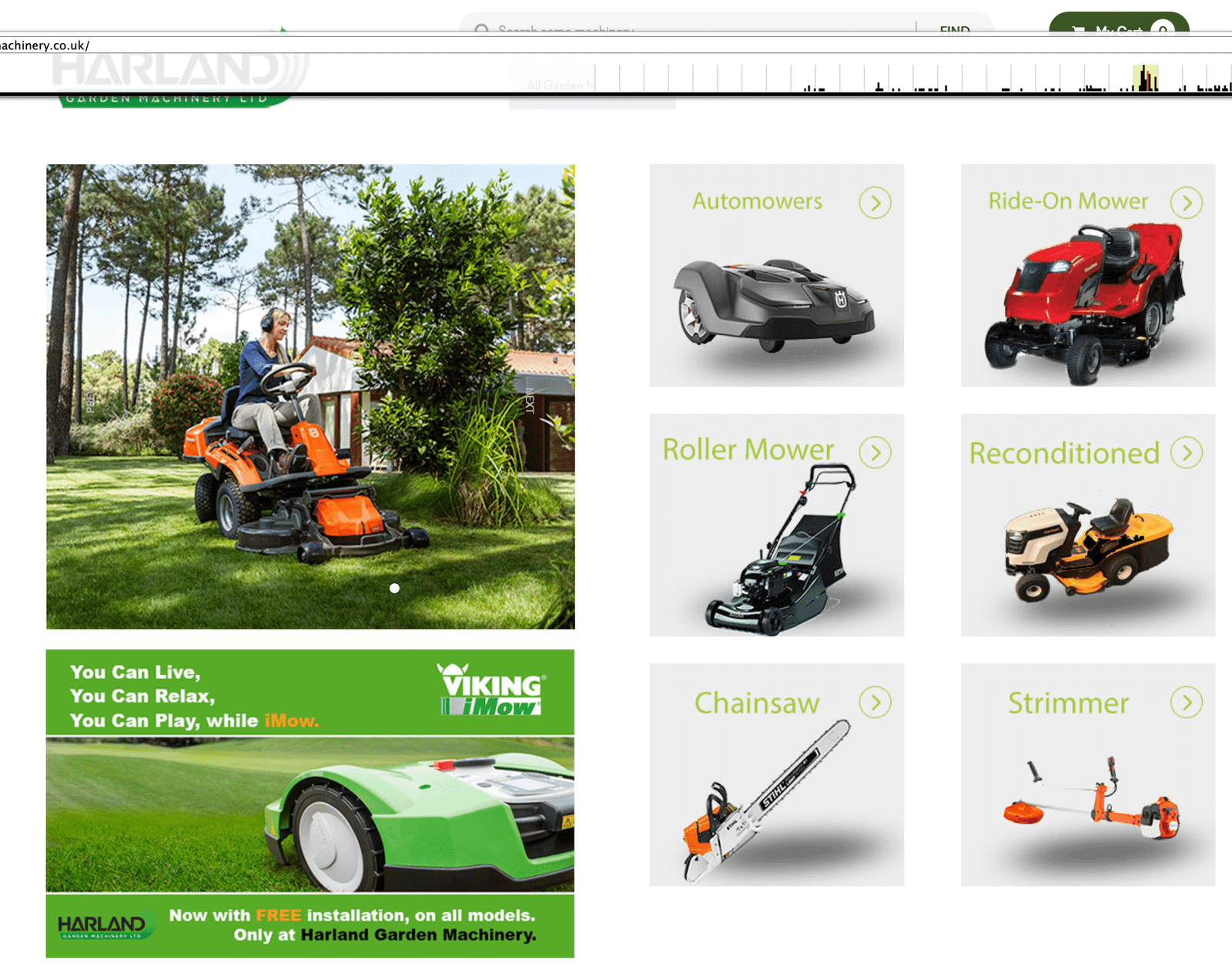 harland garden machinery