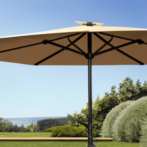 A well-maintained cantilever parasol
