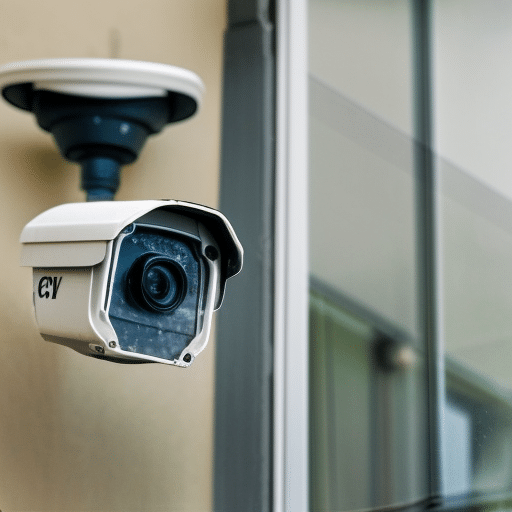 A wireless CCTV system installed