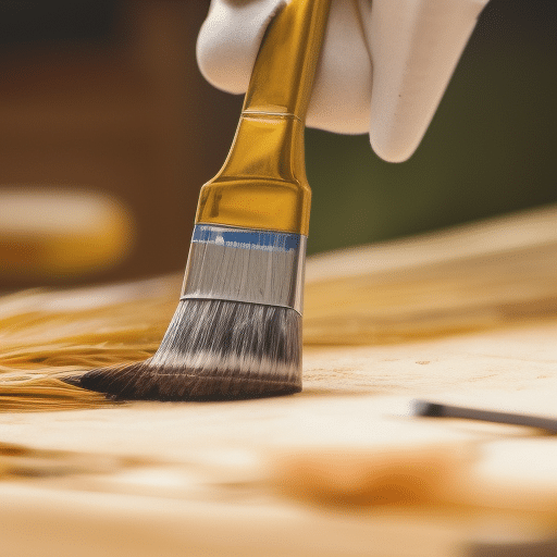 Applying wood preserver in wooden surface
