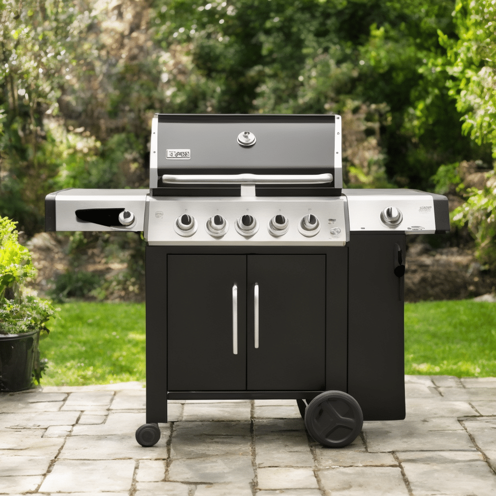 Big Gas BBQ in the patio