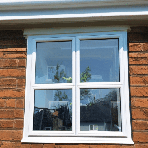 Big window with uPVC frame