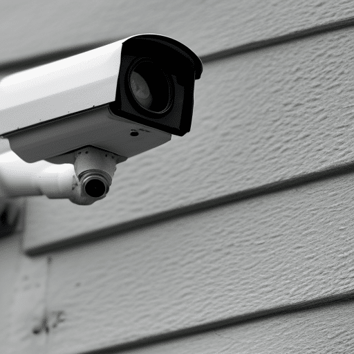 CCTV camera installed outside the house