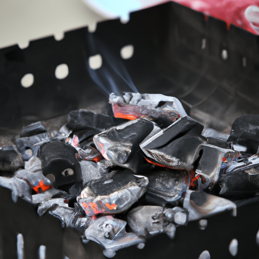 Charcoal from BBQ grill