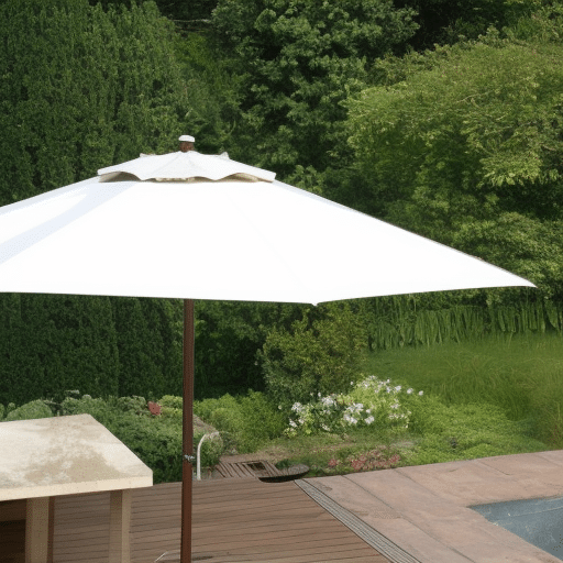 Checking the cantilever parasol