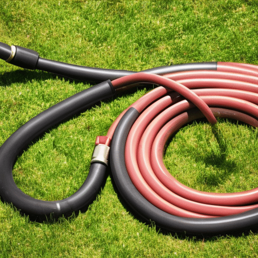 Checking the garden hose for leaks