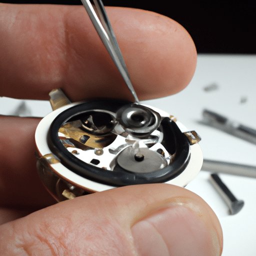 Checking the inside of a clock