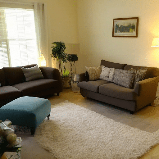 Clean and tidy living room