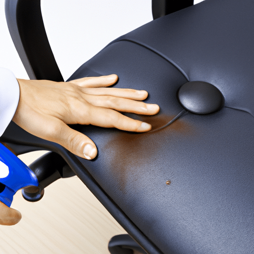 Cleaning an office chair
