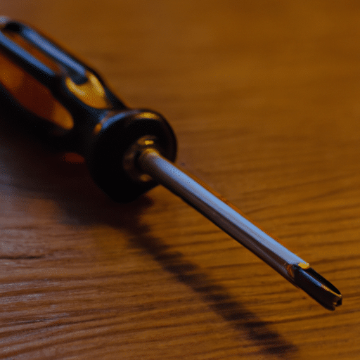 Close look at a manual screwdriver