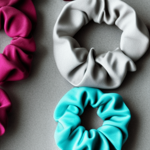 Colourful scrunchies