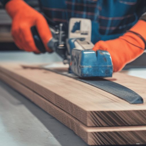 Cutting a long board