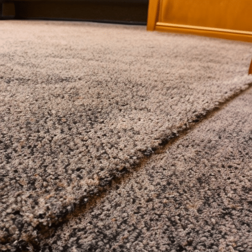 Dirty carpet on the floor