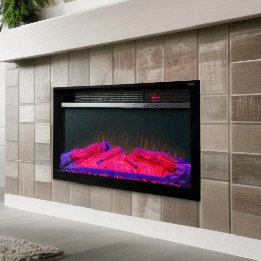 Electric fire with realistic flame effects