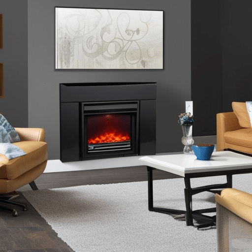 Electric place inside a modern living room