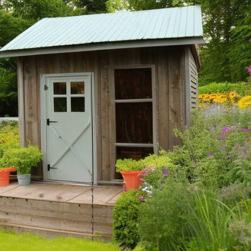 Garden shed with good ventilation
