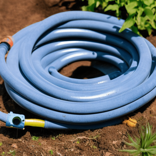 Hose in the garden