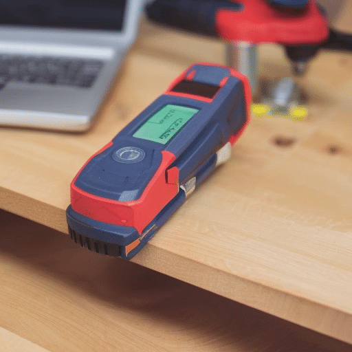 Laser measure on the table