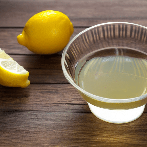 Lemon juice and vinegar solution as weed killer