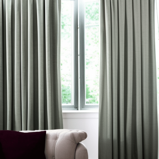 Newly-cleaned curtains