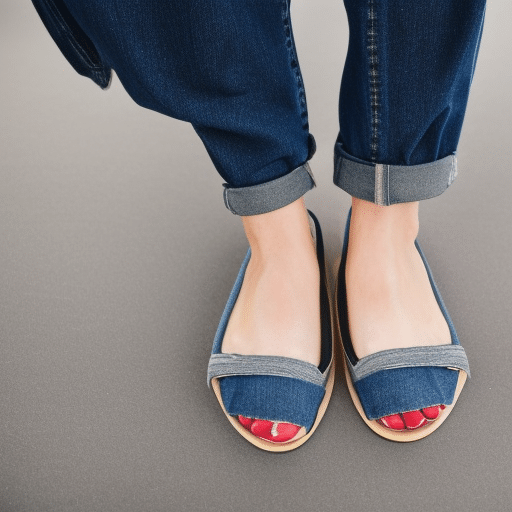 No-sew hemmed jeans