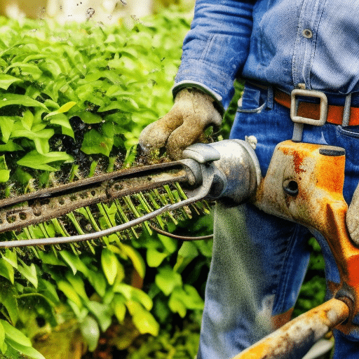 Rusty hedge trimmer