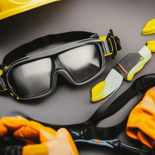 Safety glasses and gears