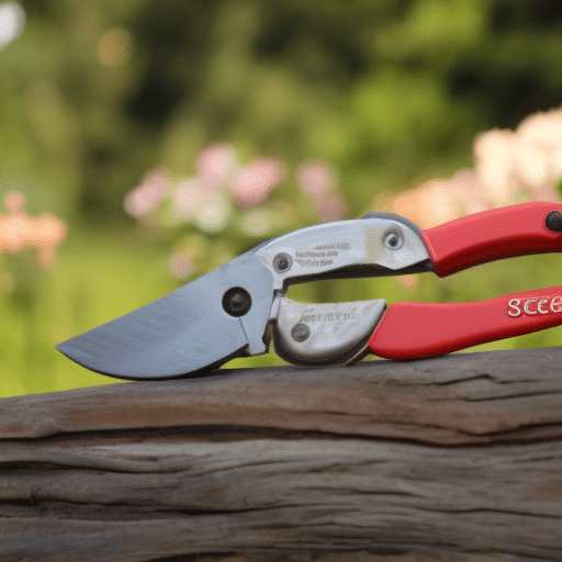 Secateurs in the garden