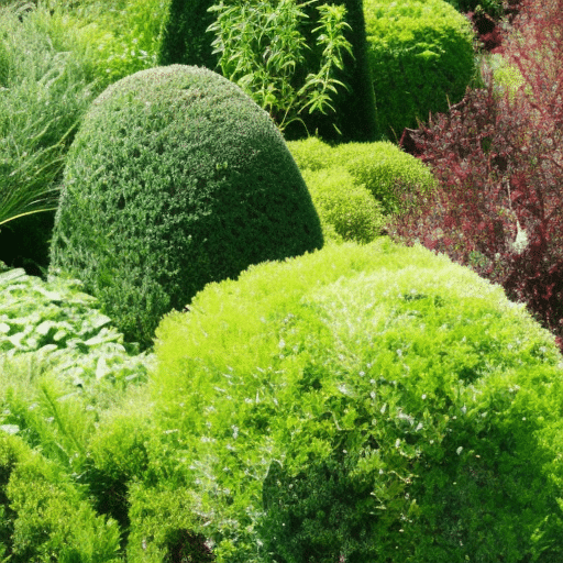 Shrubs in the garden
