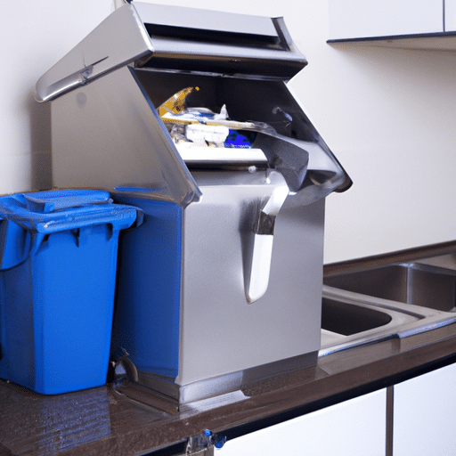 a big garbage dumping machine
