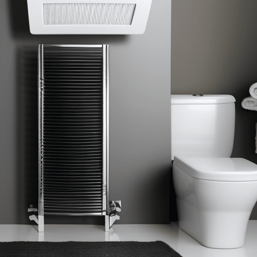 a clean toilet area