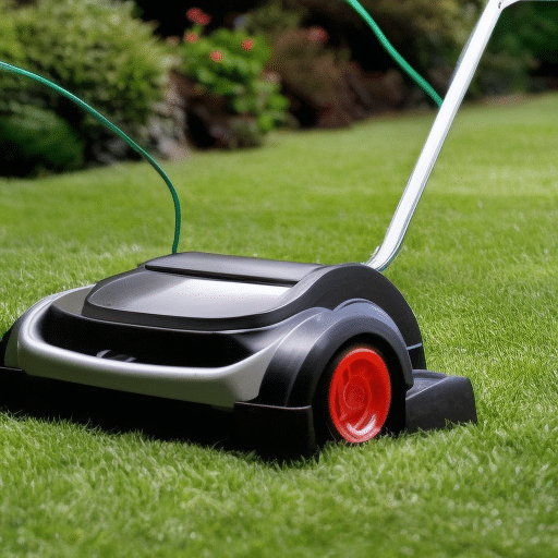 a gardening tool for aerating the lawn