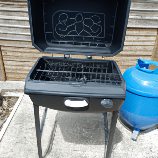 a-gas-smoker-with-a-gas-bottle