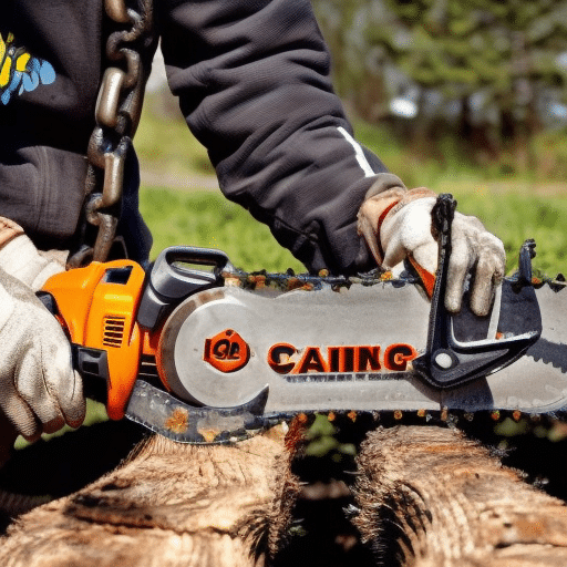 how to tighten the chain on an electric chainsaw