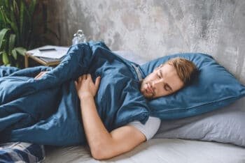a man sleeping soundly
