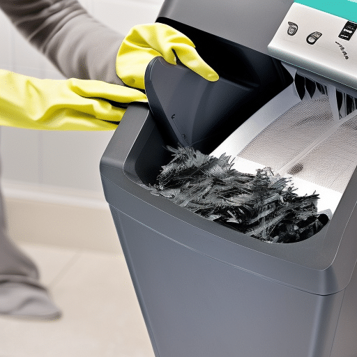 a person emptying the can