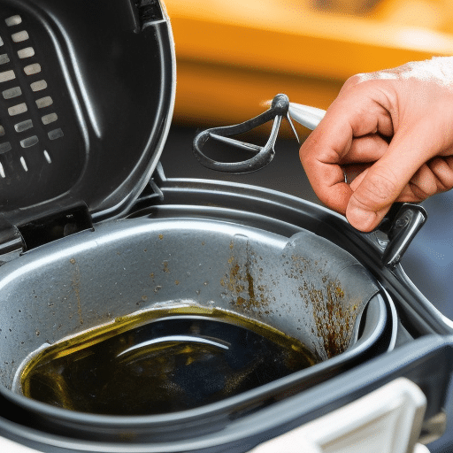 a person who is about to clean the appliance