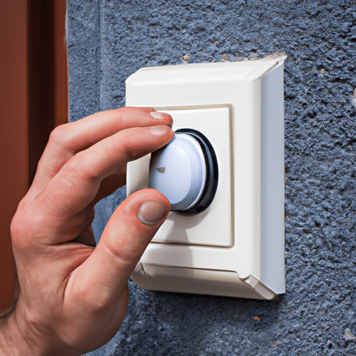 a person who is about to press the button