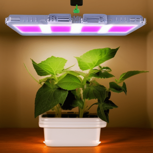 a plant with illumination