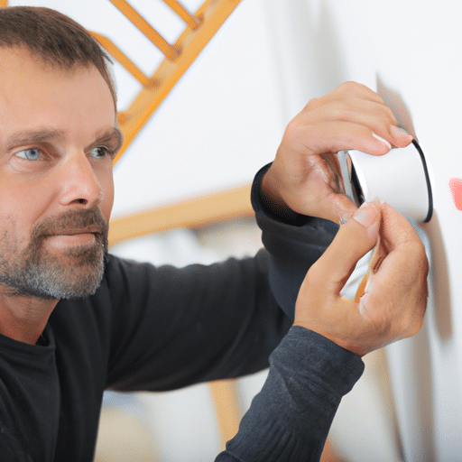 a professional fixing the equipment