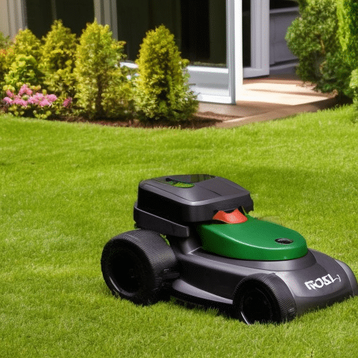 a robotic device to keep garden look prestine