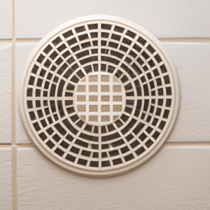 a round vent fan on the wall